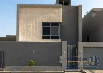 واجهة فيلا مودرن بعد الانتهاء من أعمال ترميم واجهات وإصلاح واجهات بالدمام